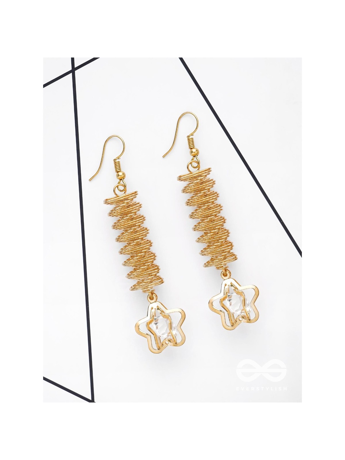 The Spiralling Studded Stars - The Golden Charm Collection