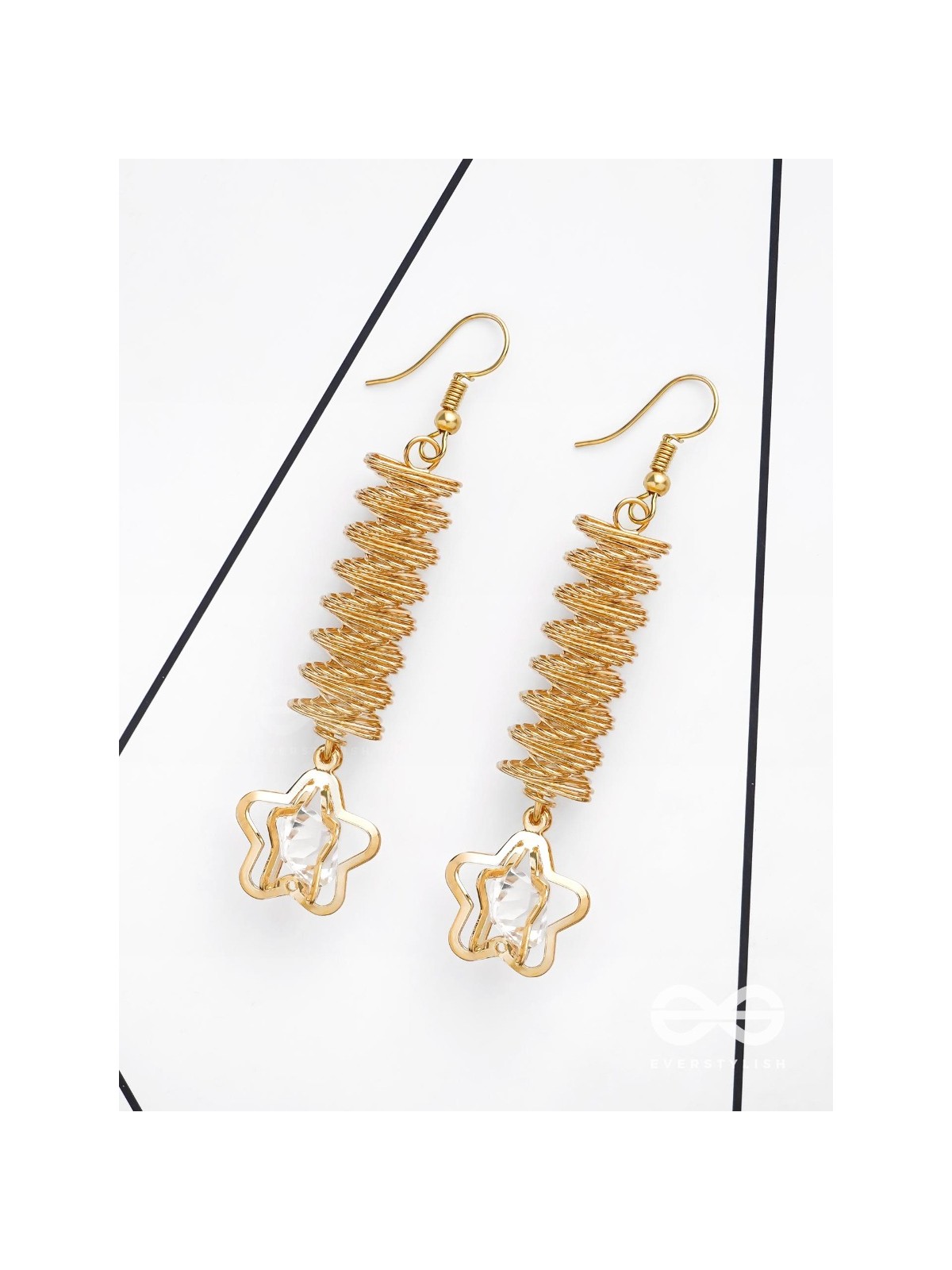 The Spiralling Studded Stars - The Golden Charm Collection