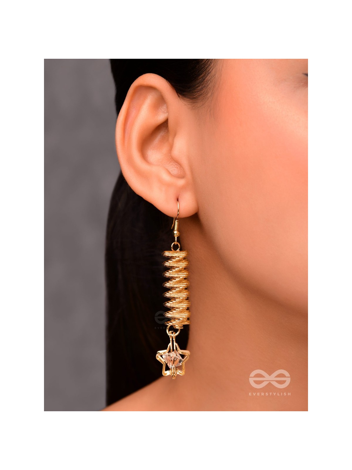 The Spiralling Studded Stars - The Golden Charm Collection