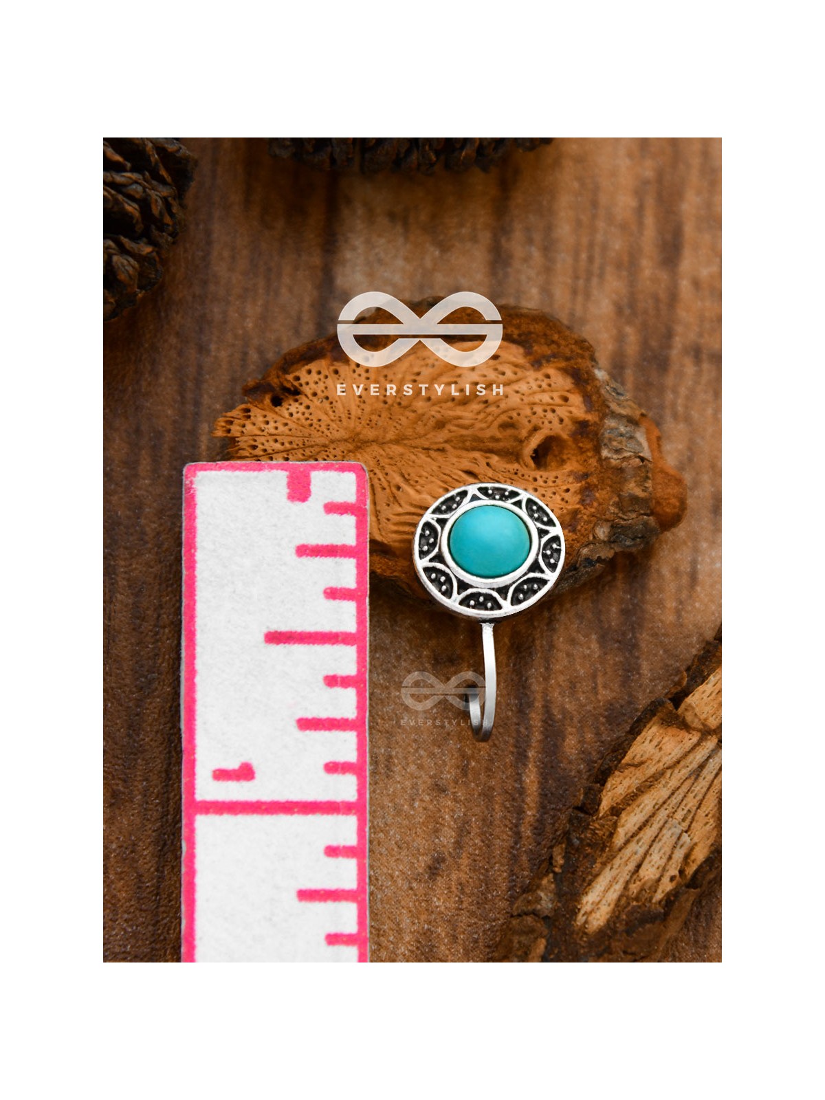 The Elegant Aztecs - Turquoise Boho Nosering