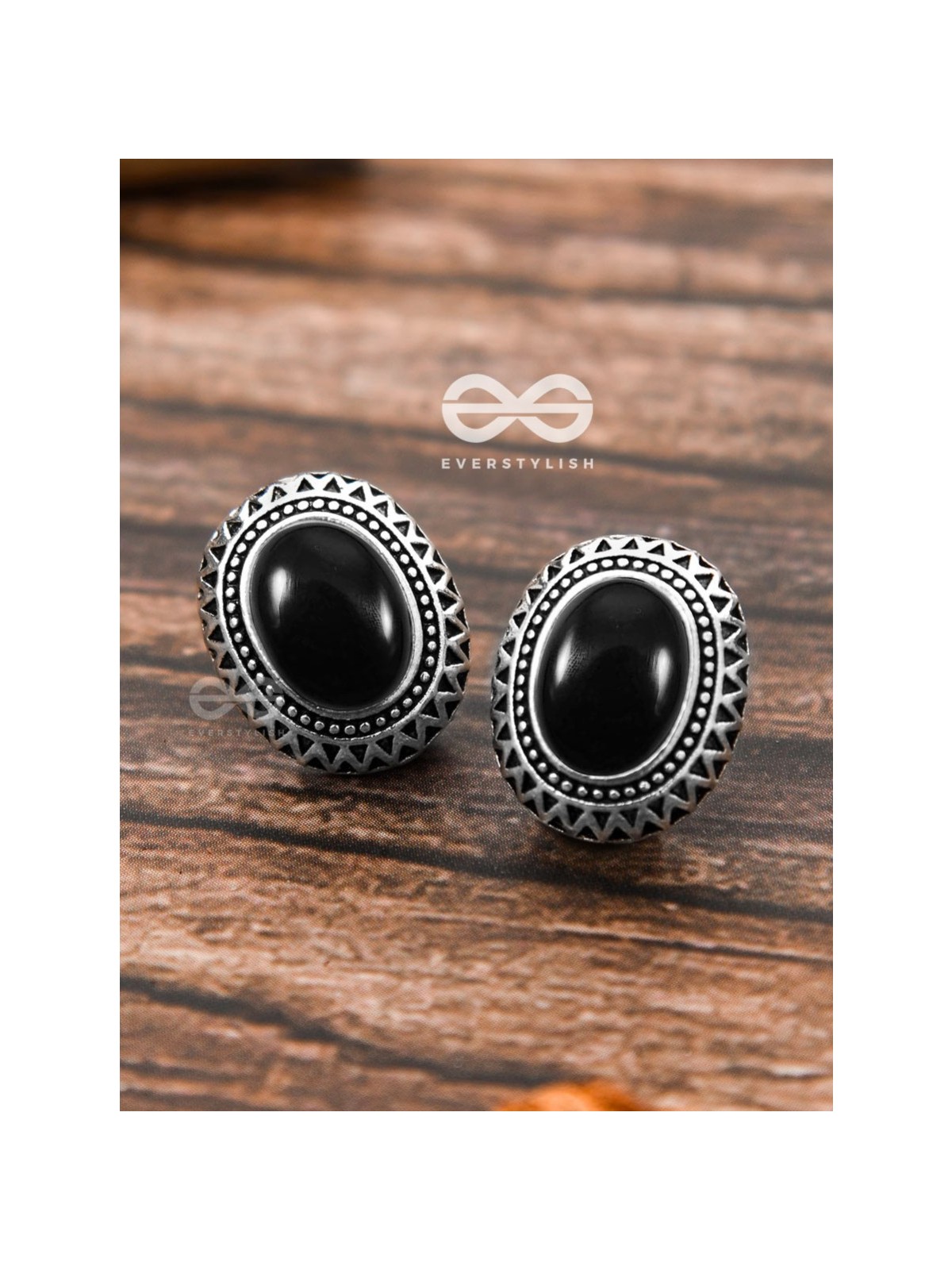 The  Aztec Button Studs - Tiny Trinket Earrings