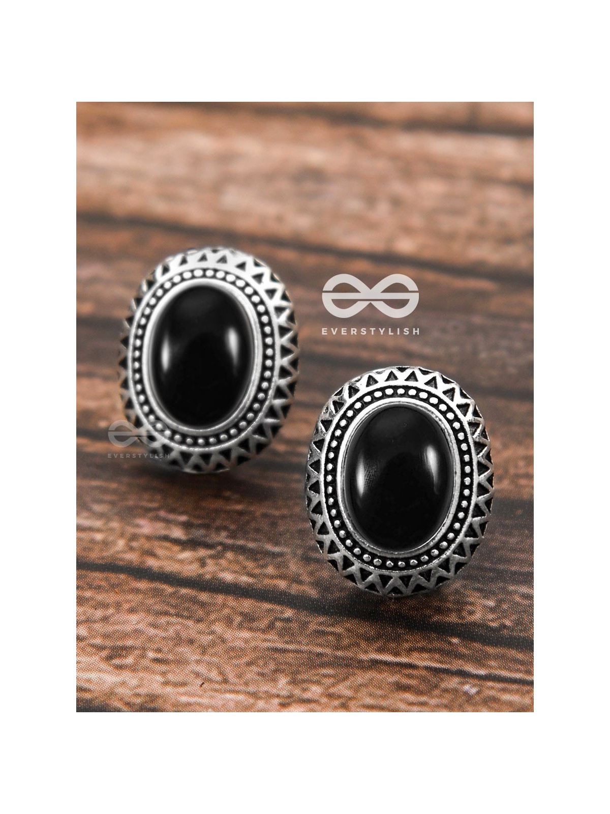 The  Aztec Button Studs - Tiny Trinket Earrings