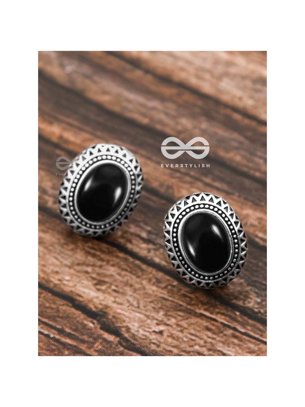 The  Aztec Button Studs - Tiny Trinket Earrings