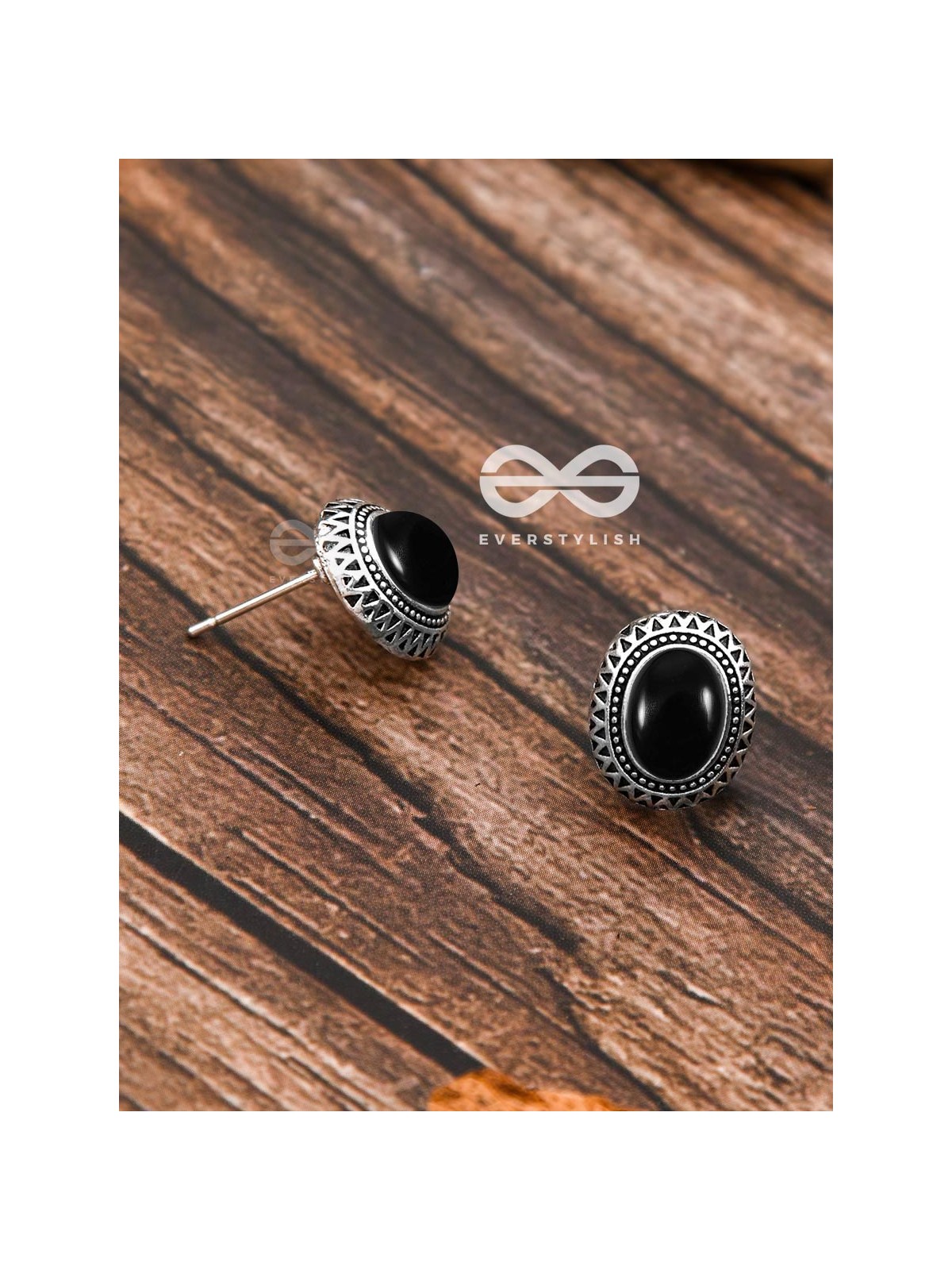 The  Aztec Button Studs - Tiny Trinket Earrings