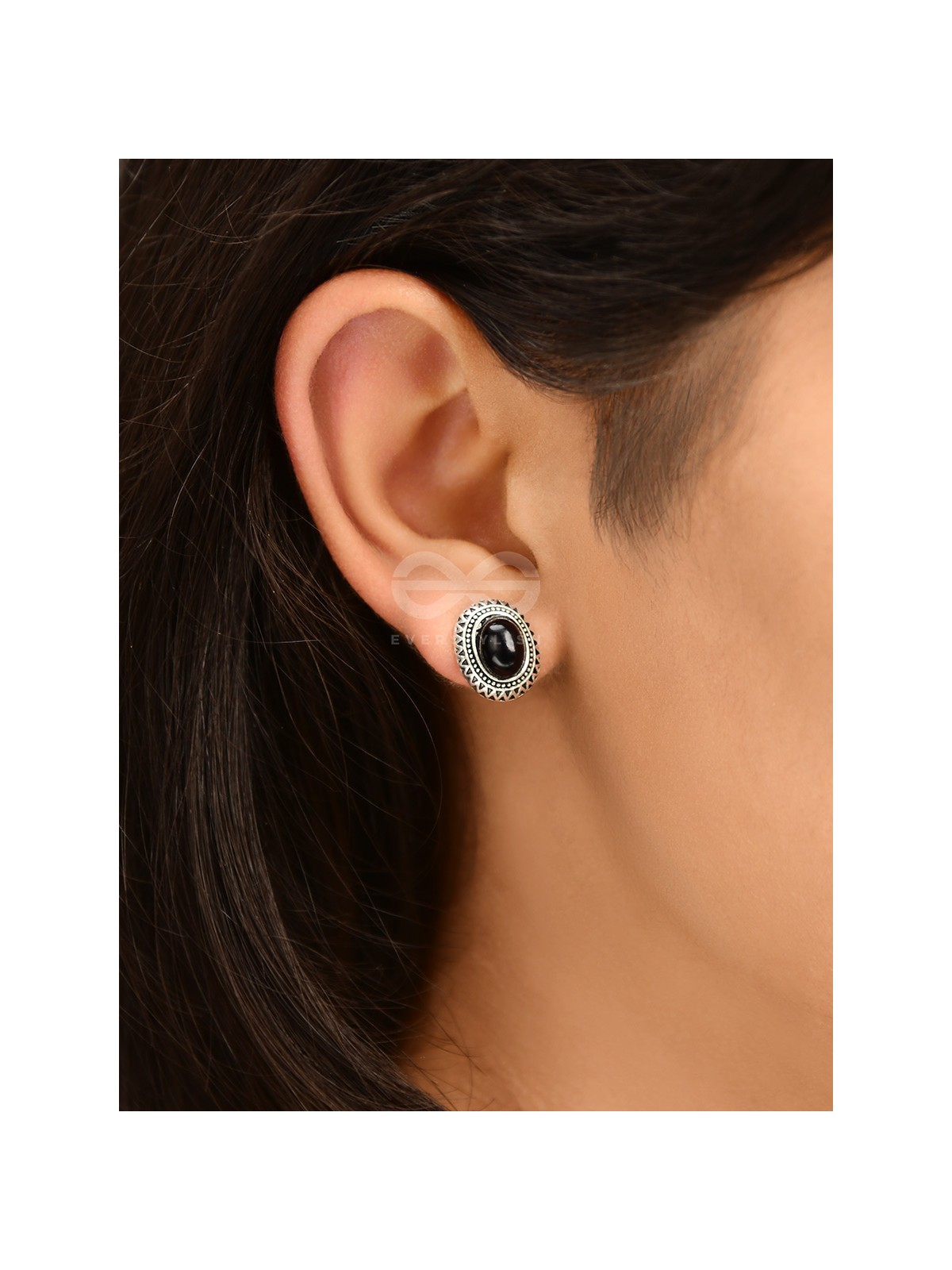 The  Aztec Button Studs - Tiny Trinket Earrings