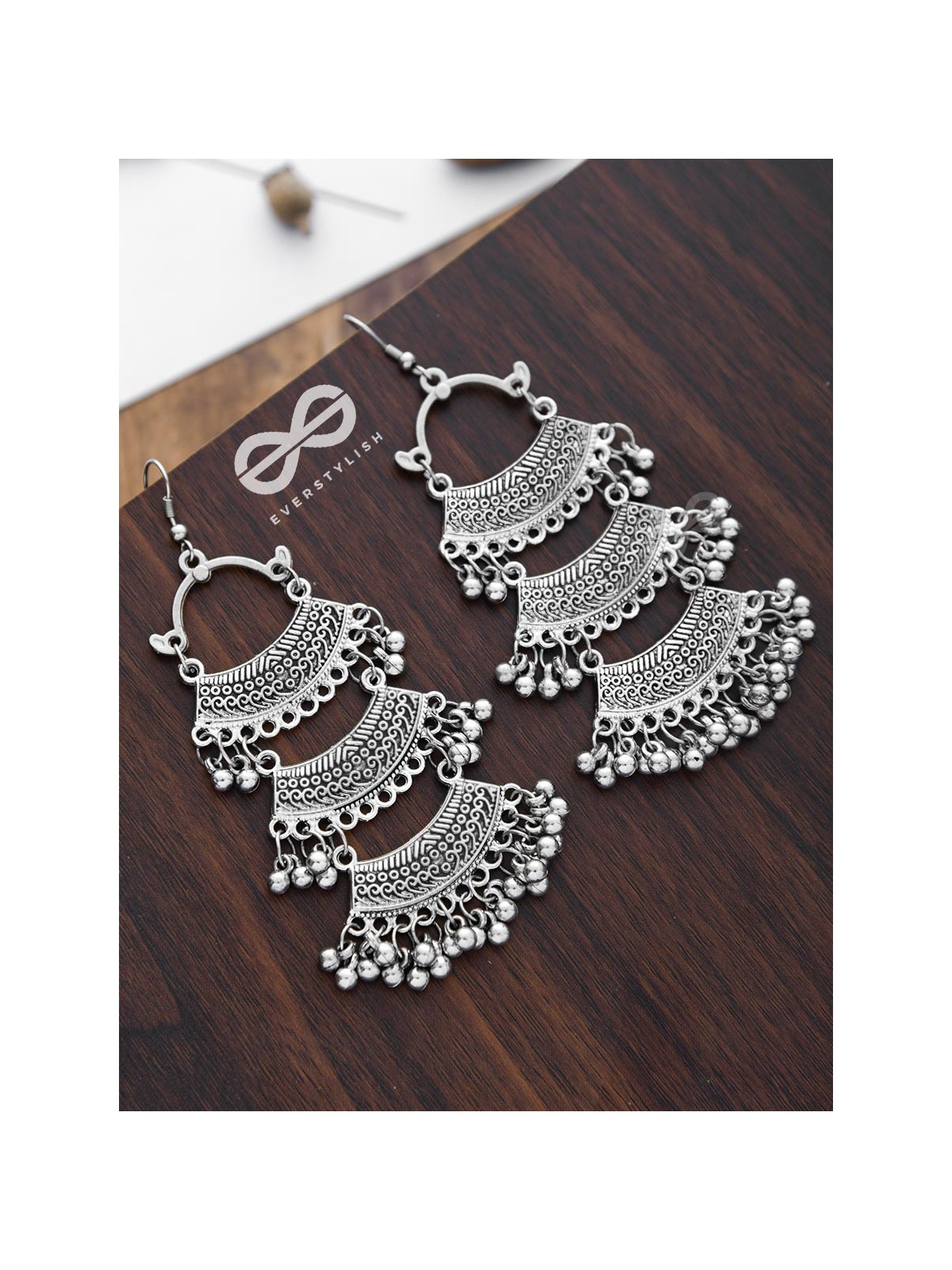 The Bohemian Fantasy- Multilayered statement earrings