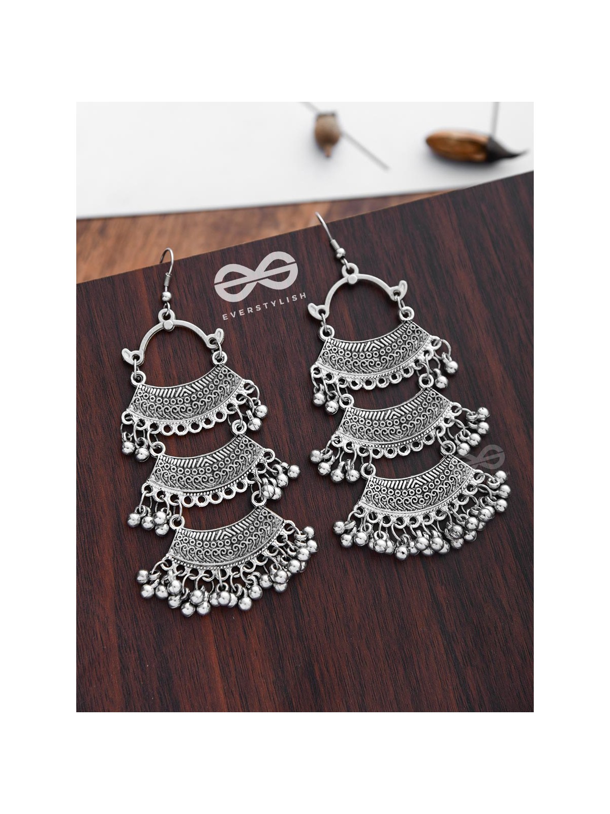 The Bohemian Fantasy- Multilayered statement earrings