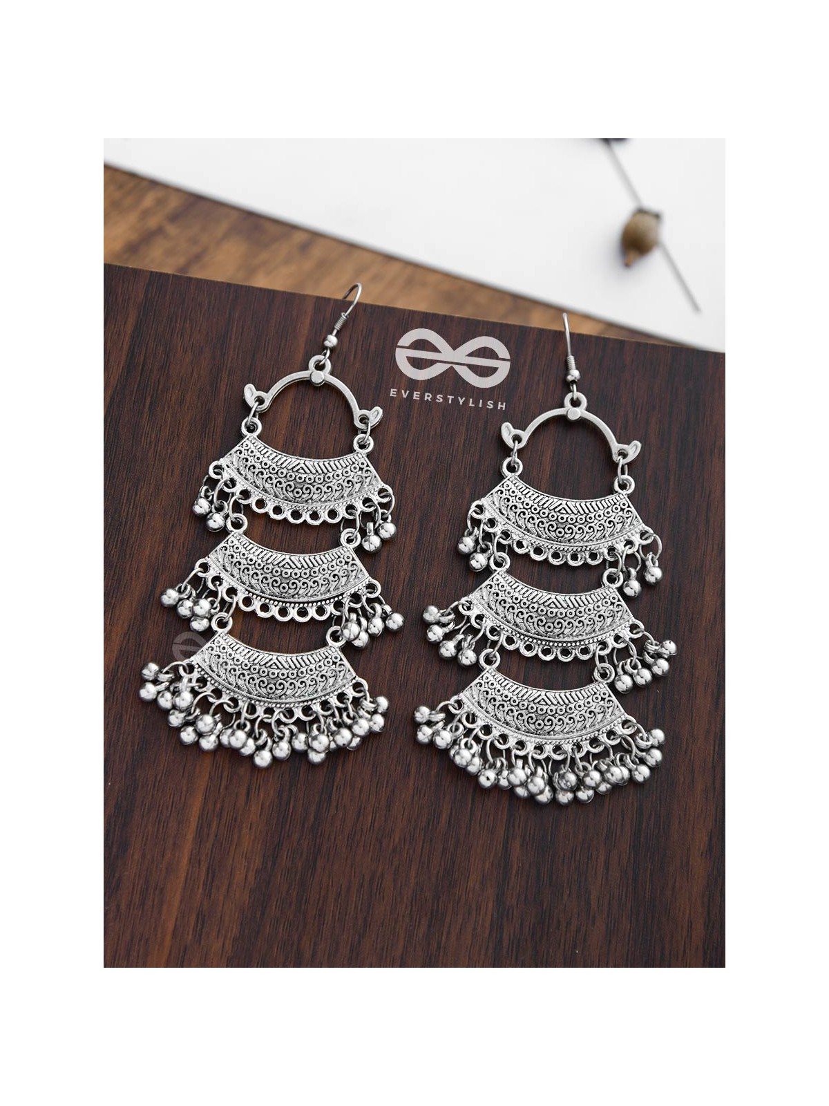 The Bohemian Fantasy- Multilayered statement earrings