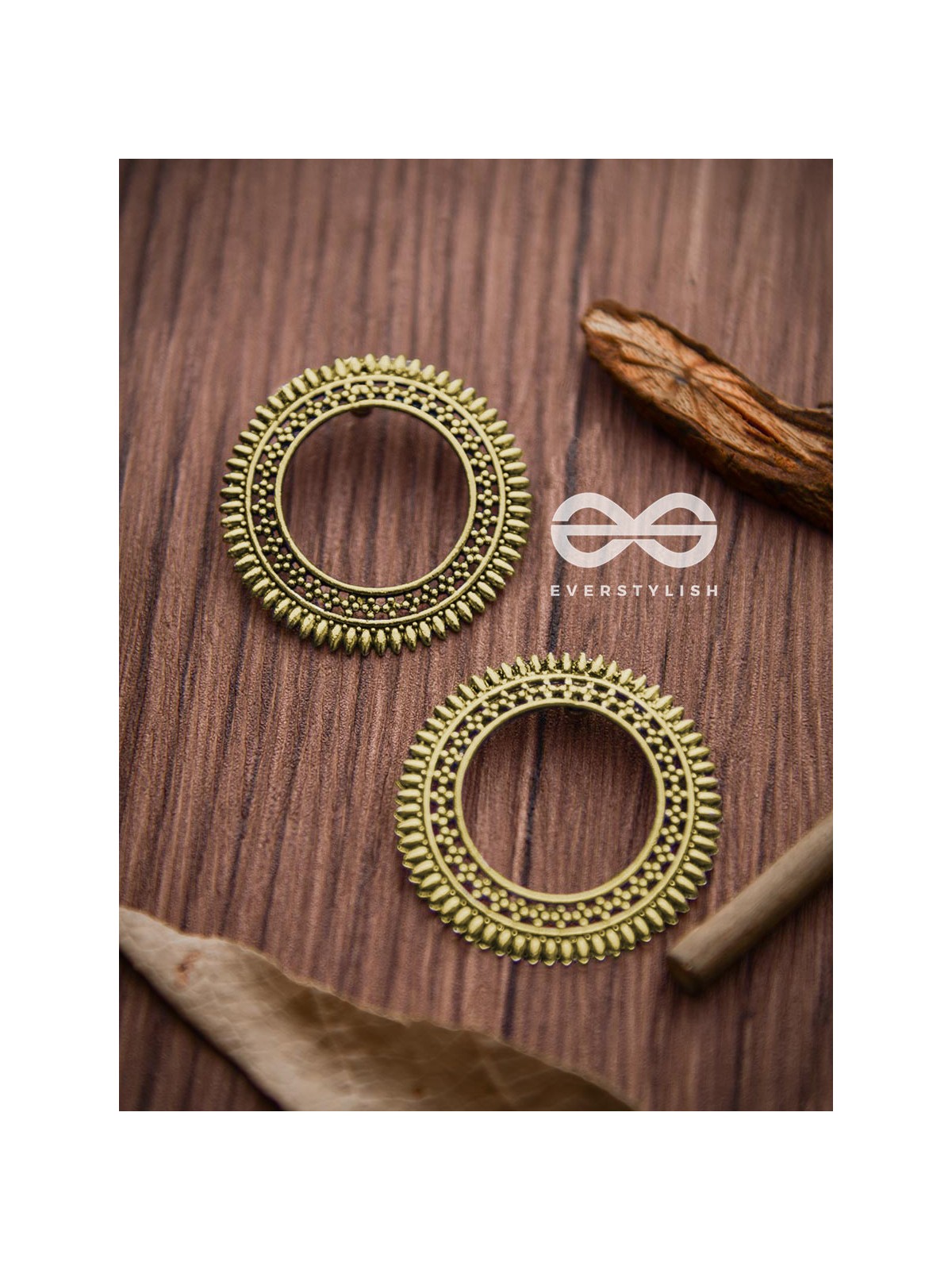 The Little Bohemian Sun (Golden) - Oxidised Boho Earrings