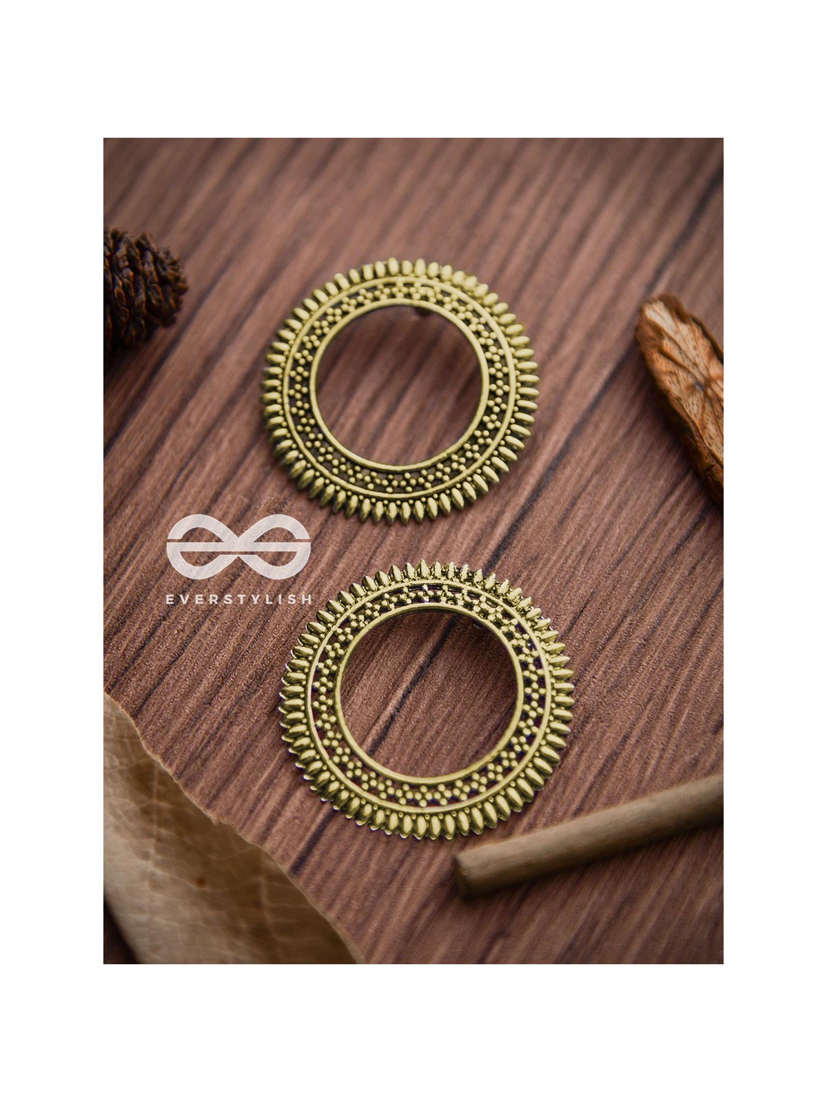 The Little Bohemian Sun (Golden) - Oxidised Boho Earrings