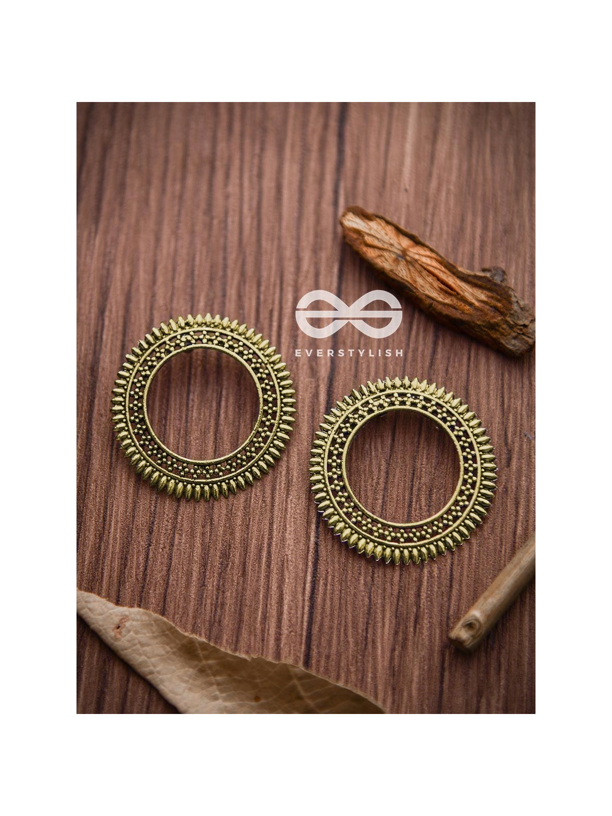The Little Bohemian Sun (Golden) - Oxidised Boho Earrings