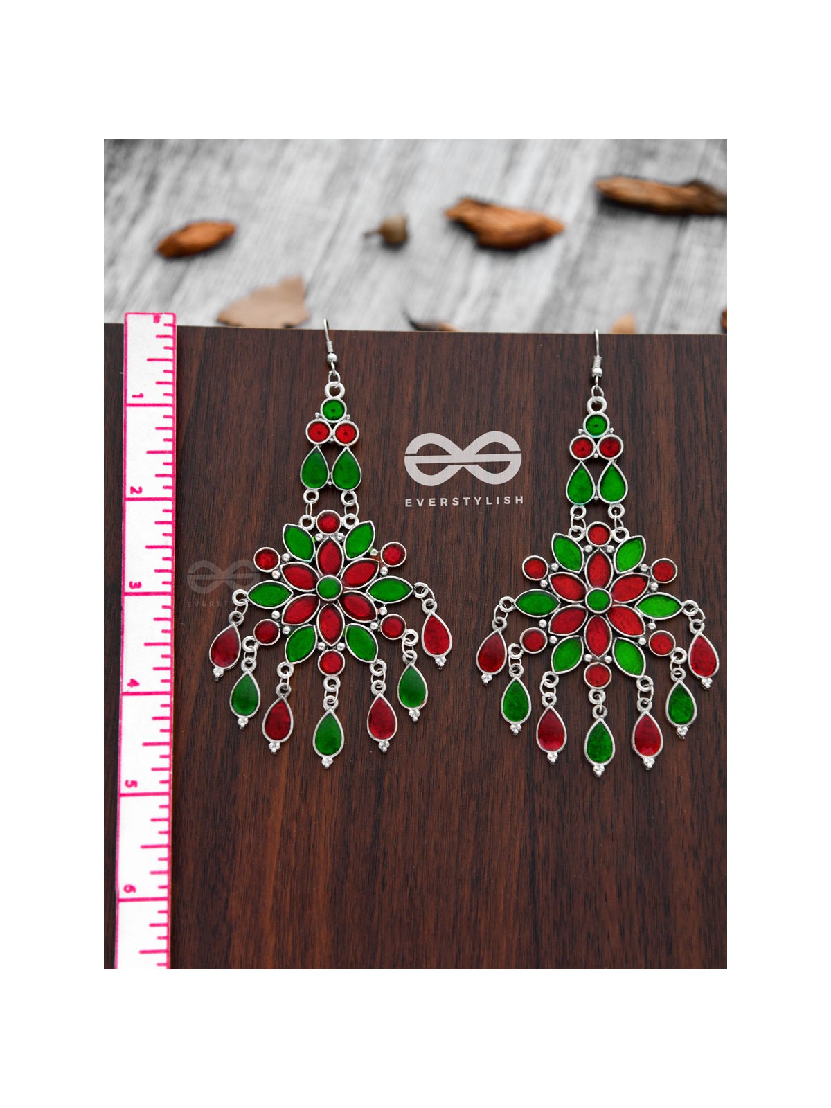 'An Ethnic Fantasy' - Statement Enamelled Ethnic Danglers