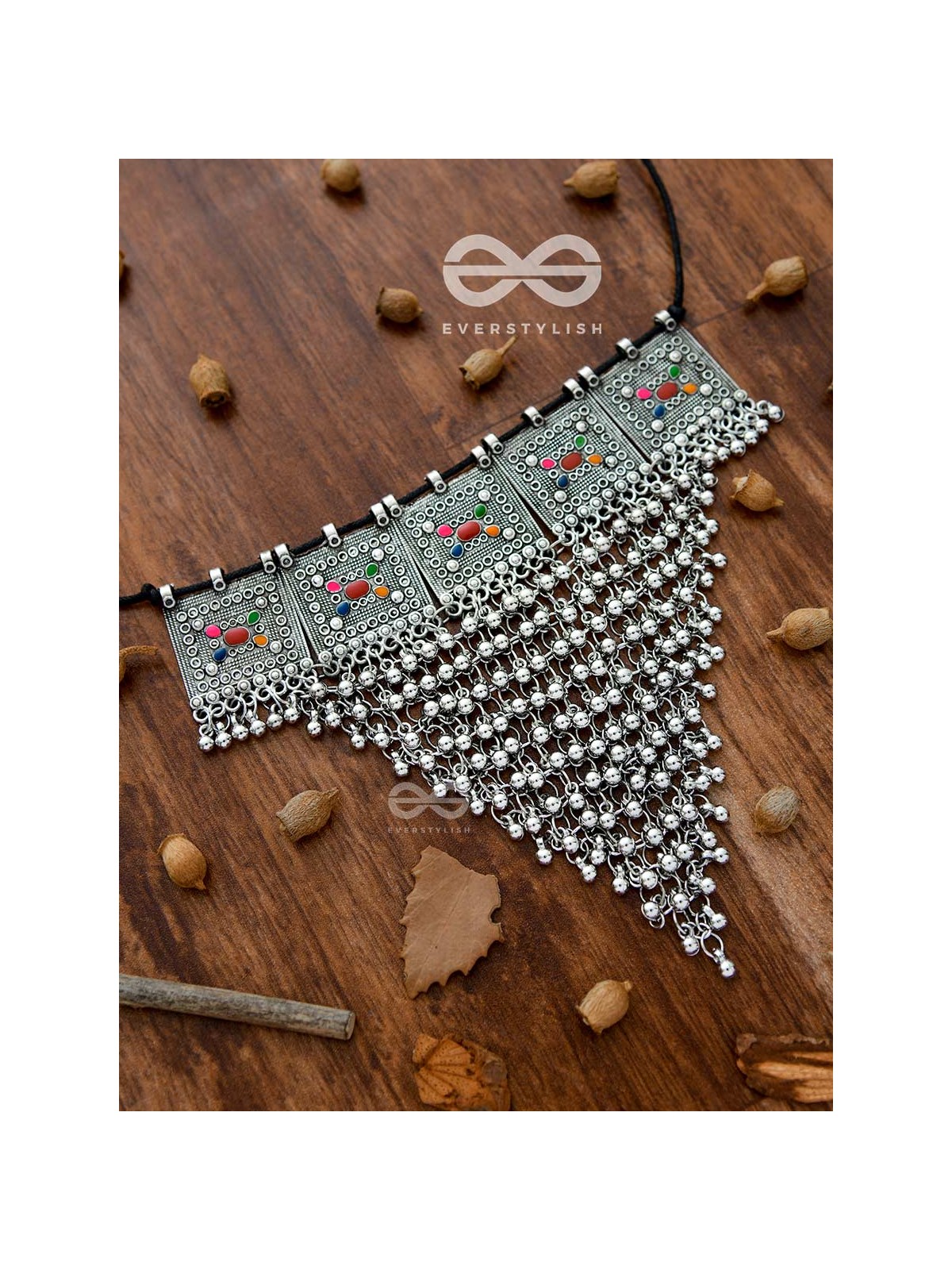 The Statement Enamelled Jhaalar Choker