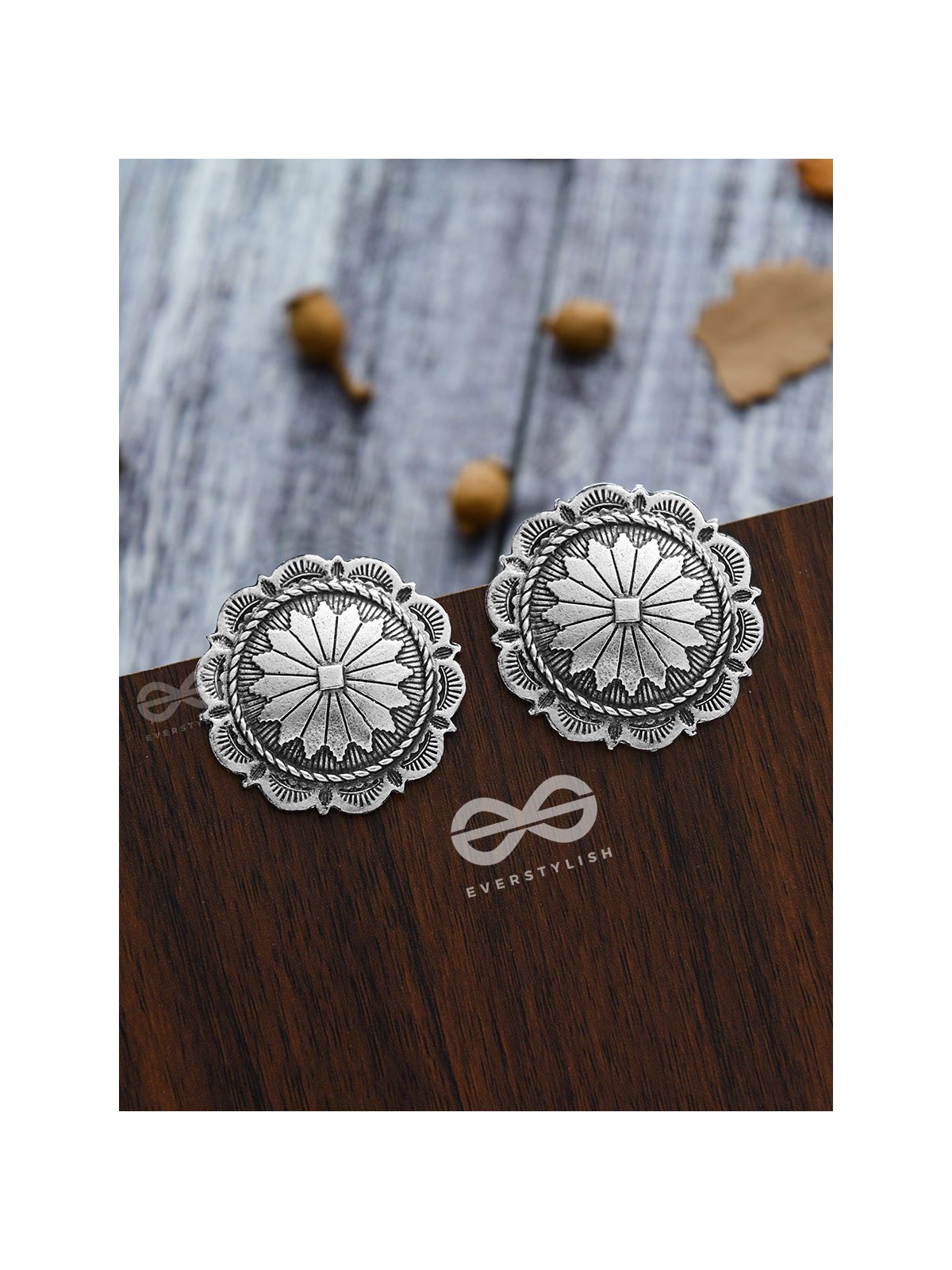 The Eclectic Emblems - Oxidised Boho Earrings