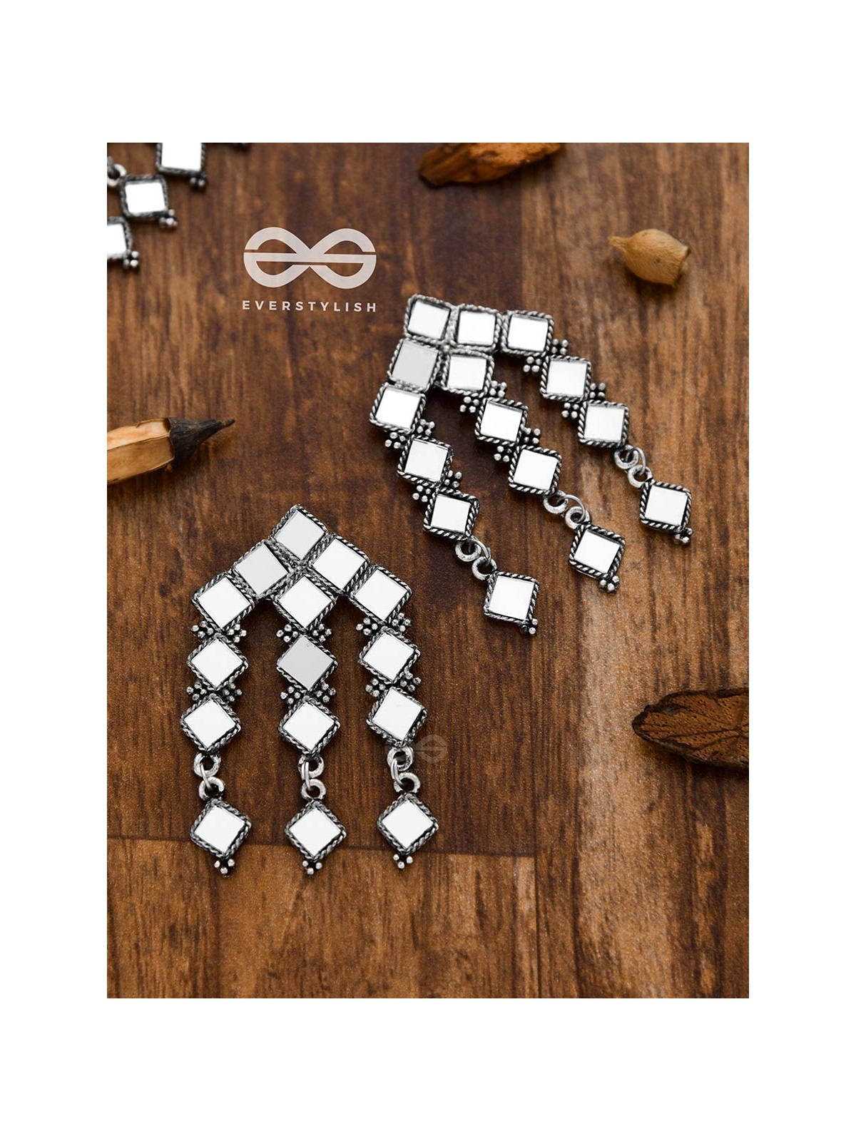 A Statement in Bohemian Elegance - Mirror Choker Set