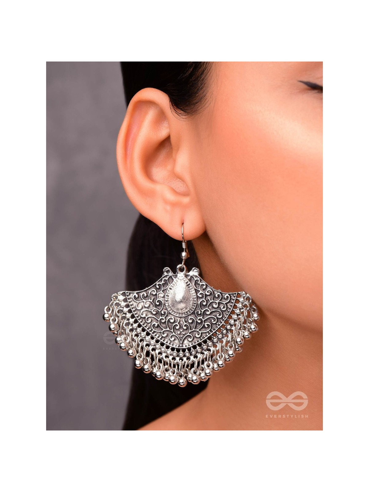 A Statement of Bohemian Elegance - Oxidised Boho Earrings