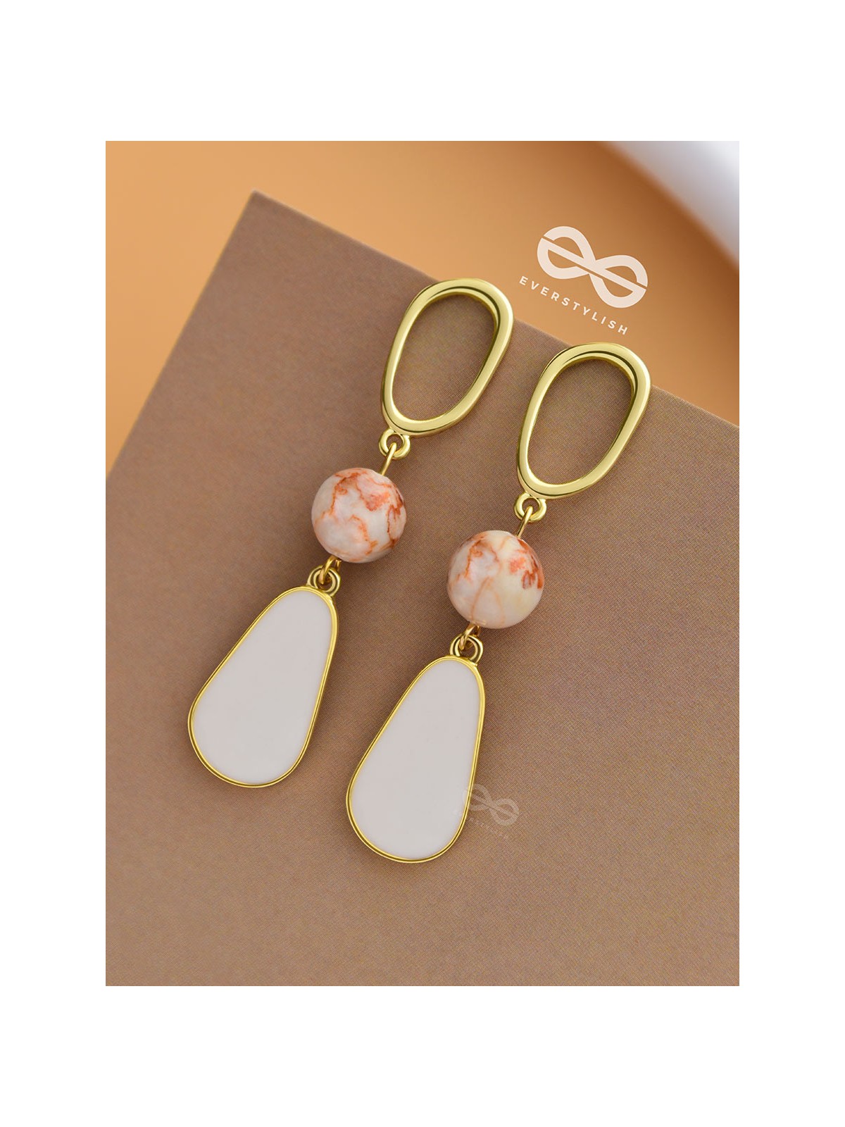 An Alluring Charm - Golden Statement Danglers