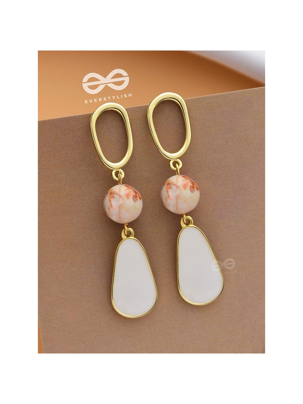 An Alluring Charm - Golden Statement Danglers