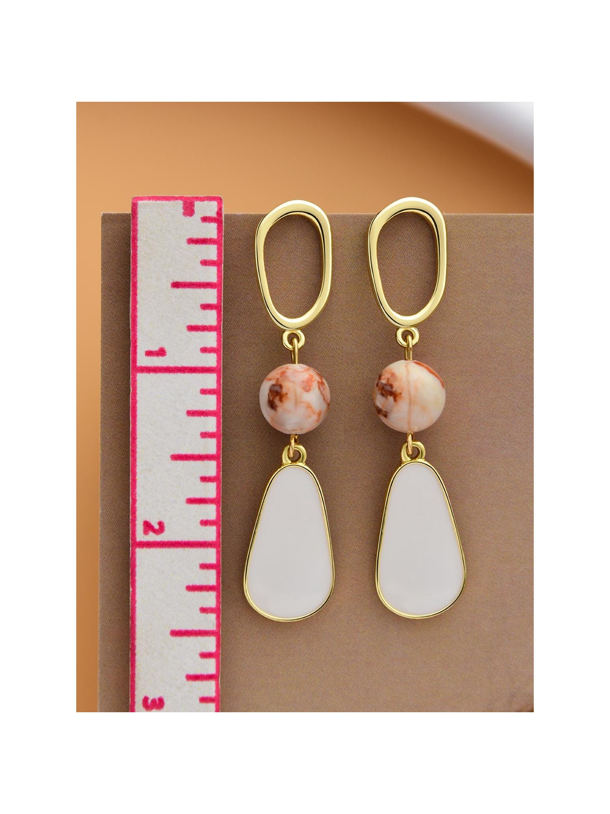 An Alluring Charm - Golden Statement Danglers