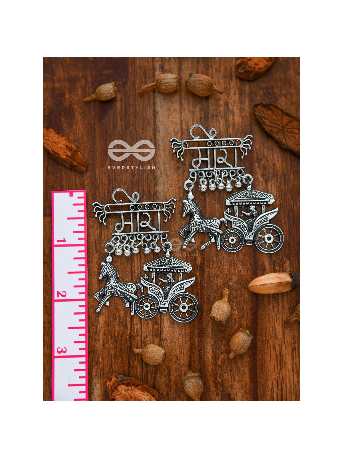The Ethnic Statement Artwork - Oxidised Boho Earrings
