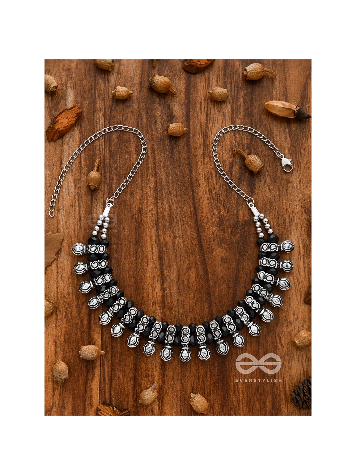 The Bohemian Elegance - Oxidised Statement Neckpiece