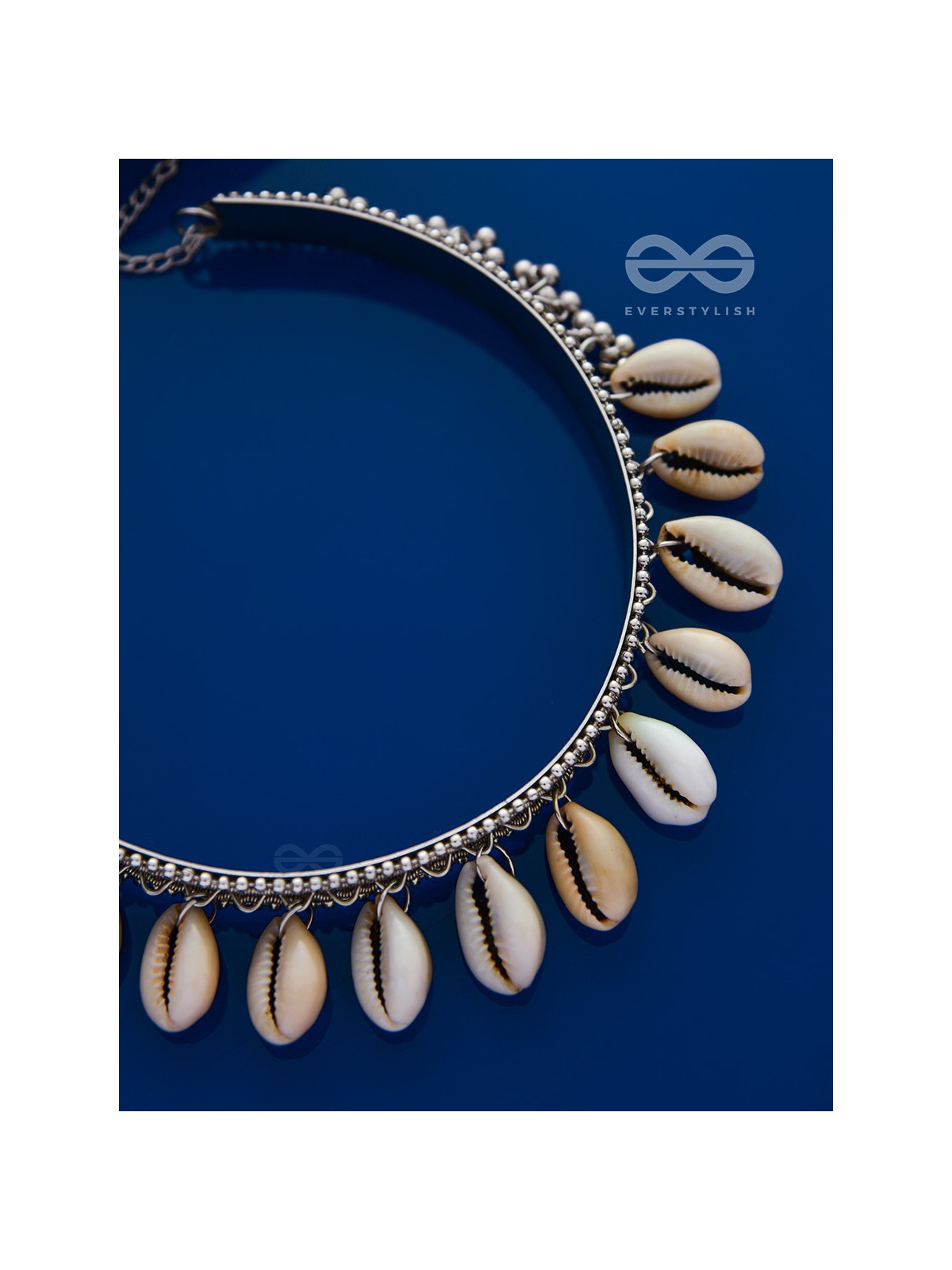 A Bohemian Indulgence - Oxidised Shell Choker Neckpiece