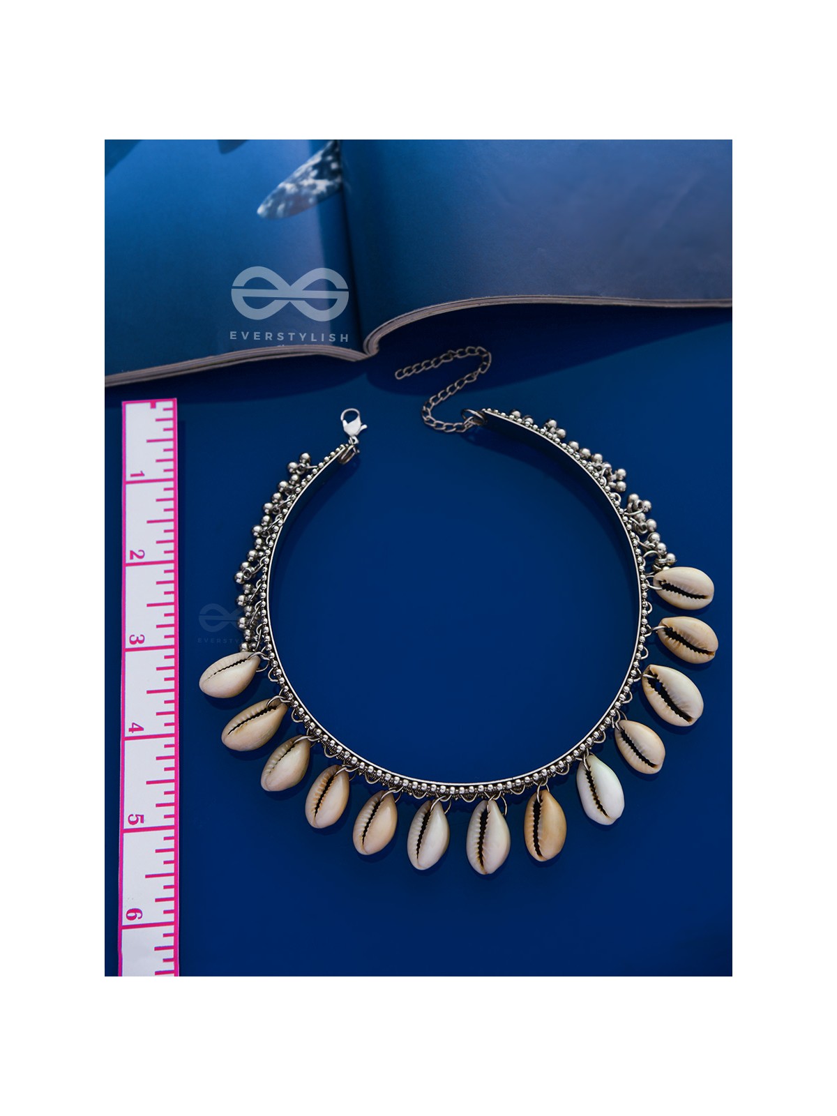 A Bohemian Indulgence - Oxidised Shell Choker Neckpiece