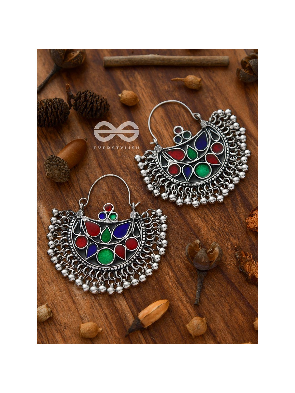 The Bohemian Classics - Oxidised Boho Hoop  Earrings