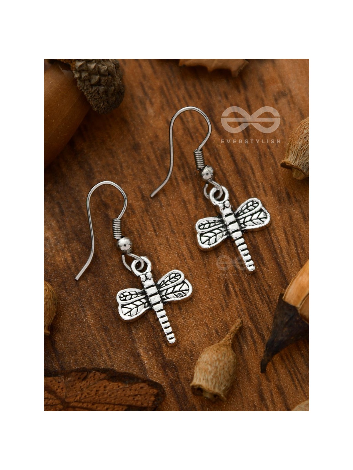 The Little Intricate Dragonflies - Tiny Trinket Earrings