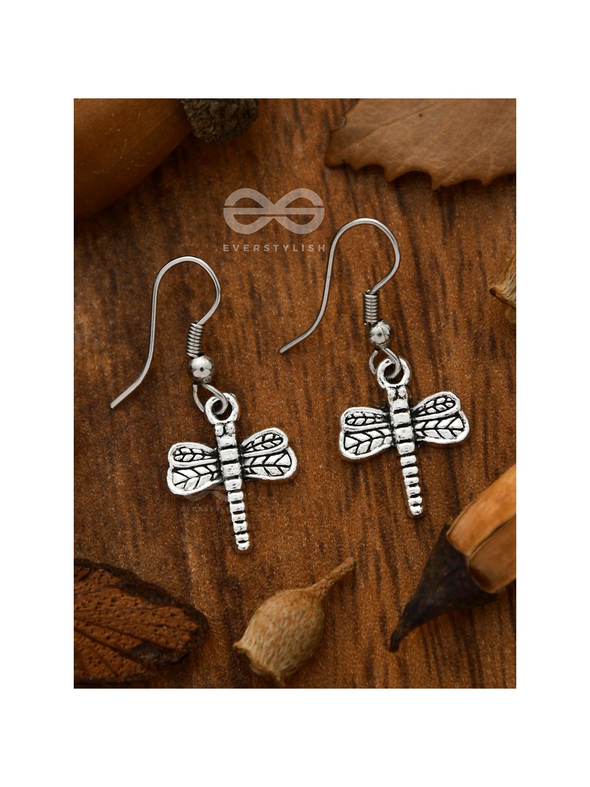 The Little Intricate Dragonflies - Tiny Trinket Earrings
