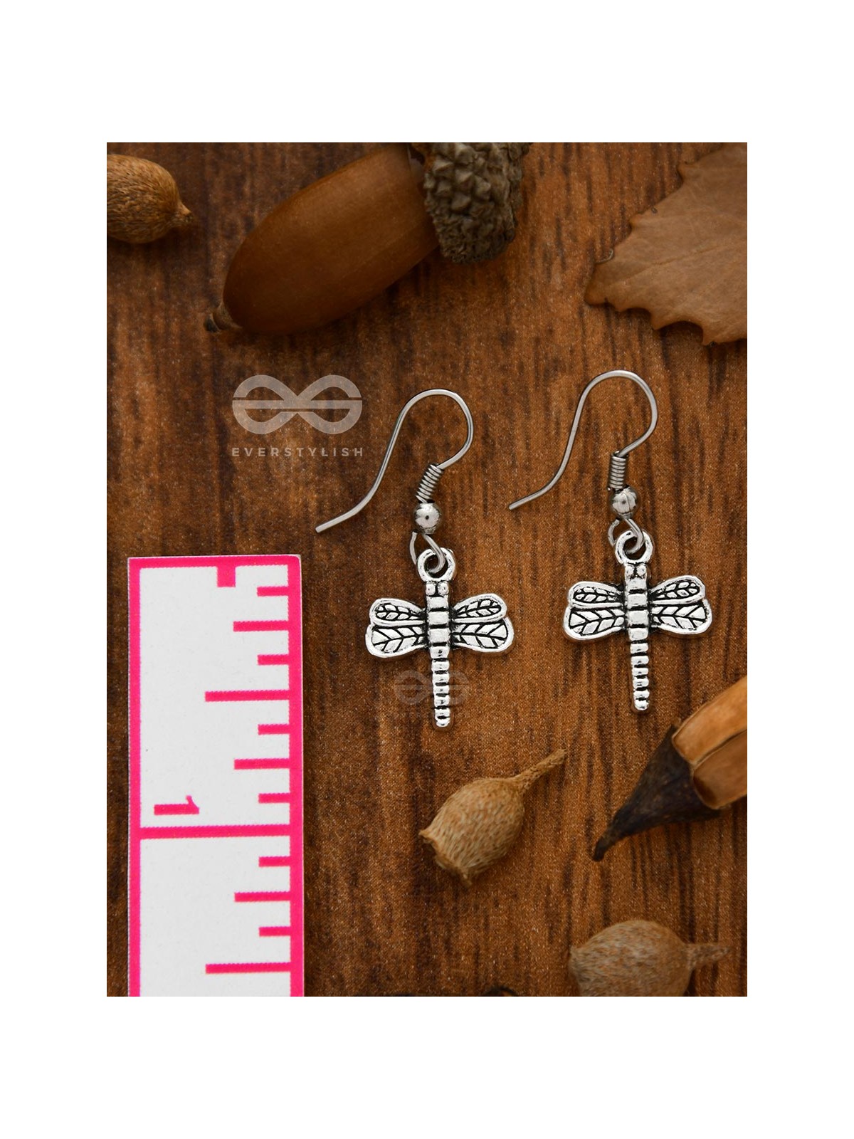The Little Intricate Dragonflies - Tiny Trinket Earrings