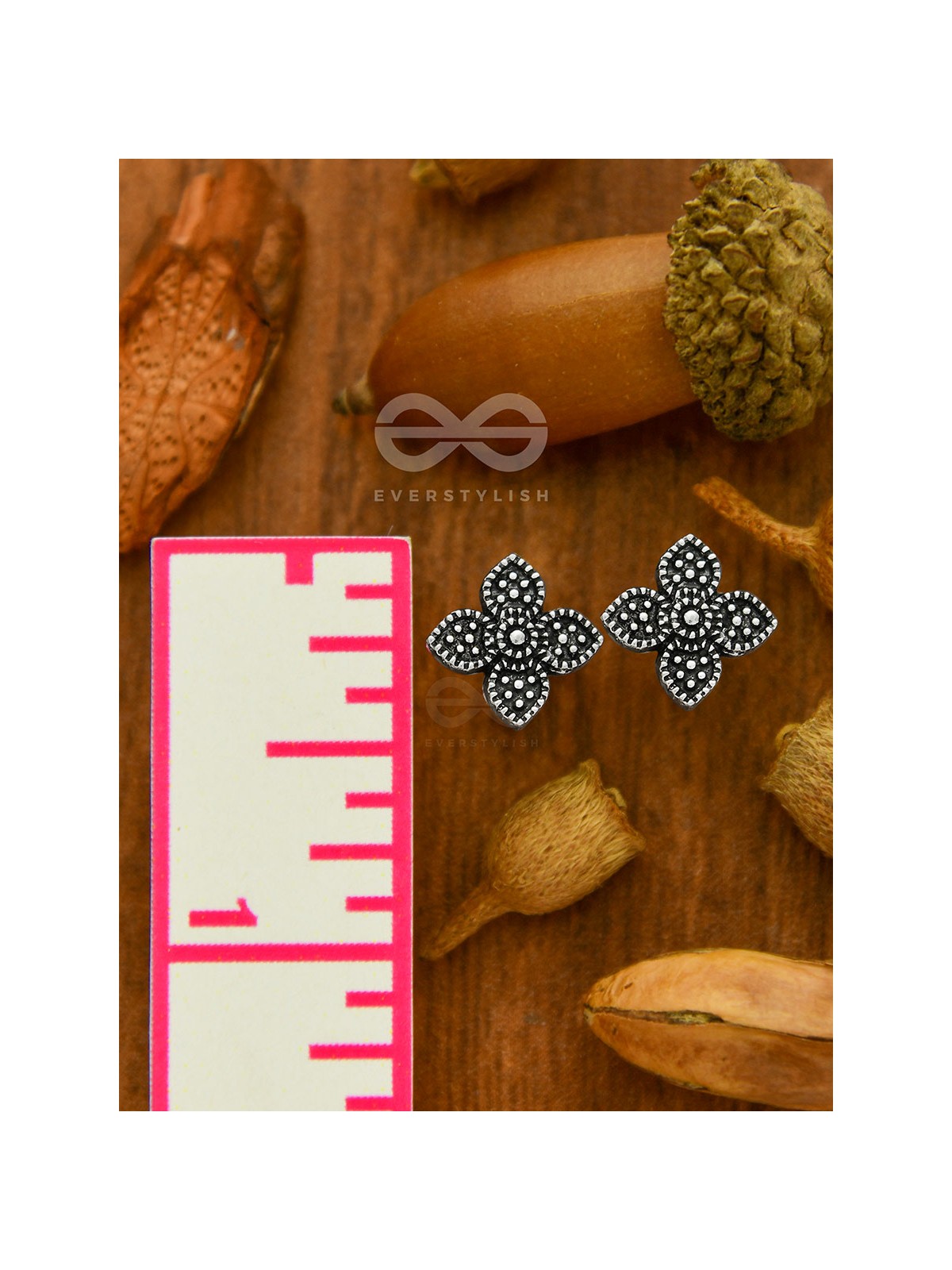 The Floral Celeste Studs- Tiny Trinket Earrings