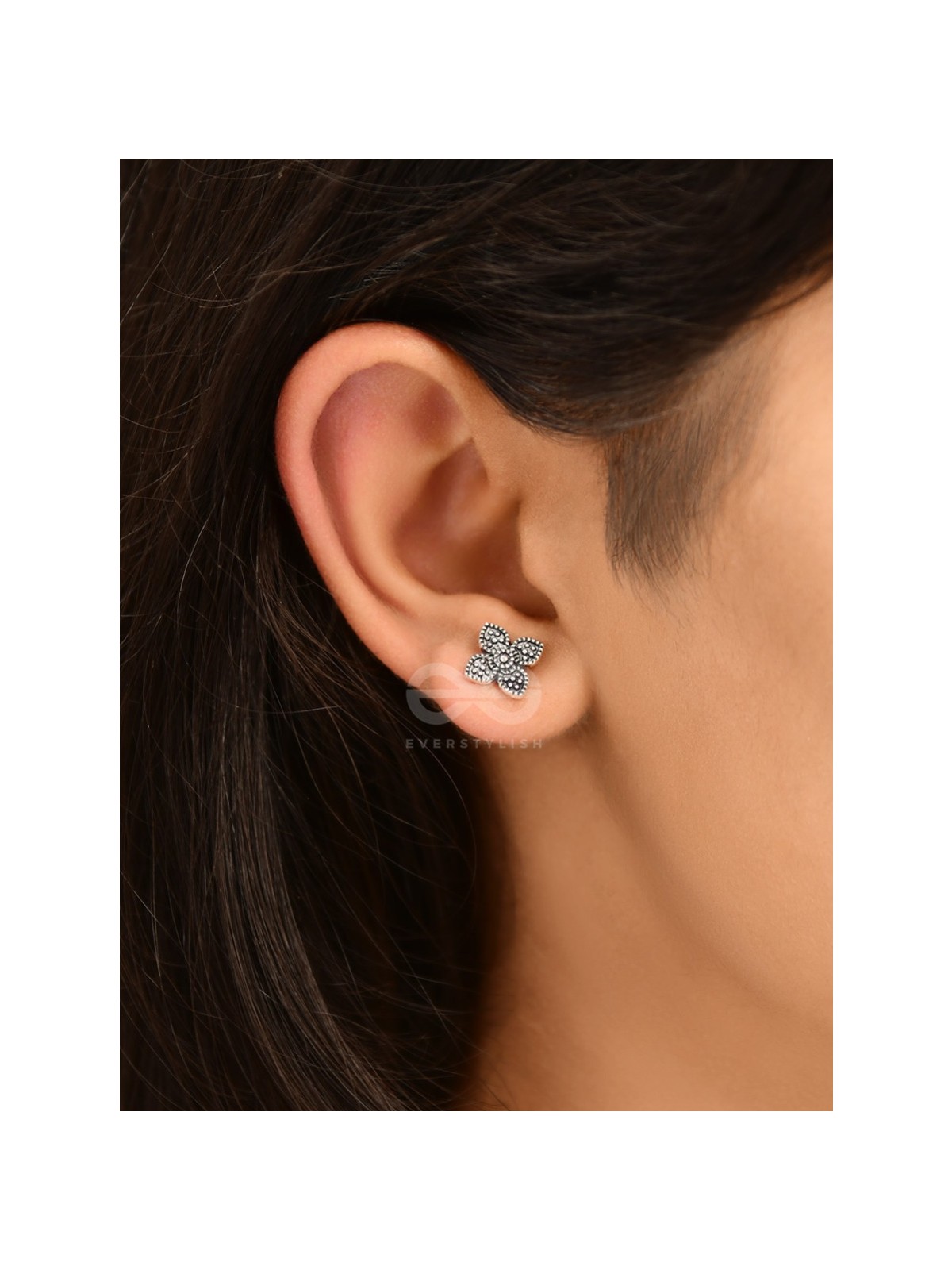The Floral Celeste Studs- Tiny Trinket Earrings