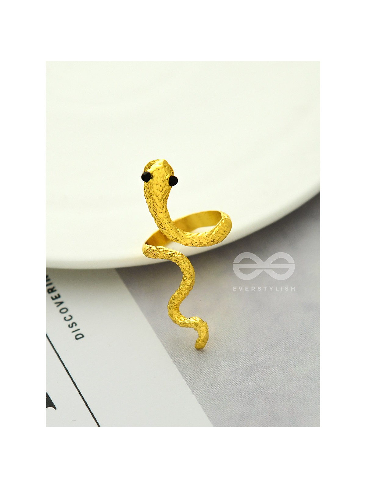 The Golden Serpent - Adjustable ring