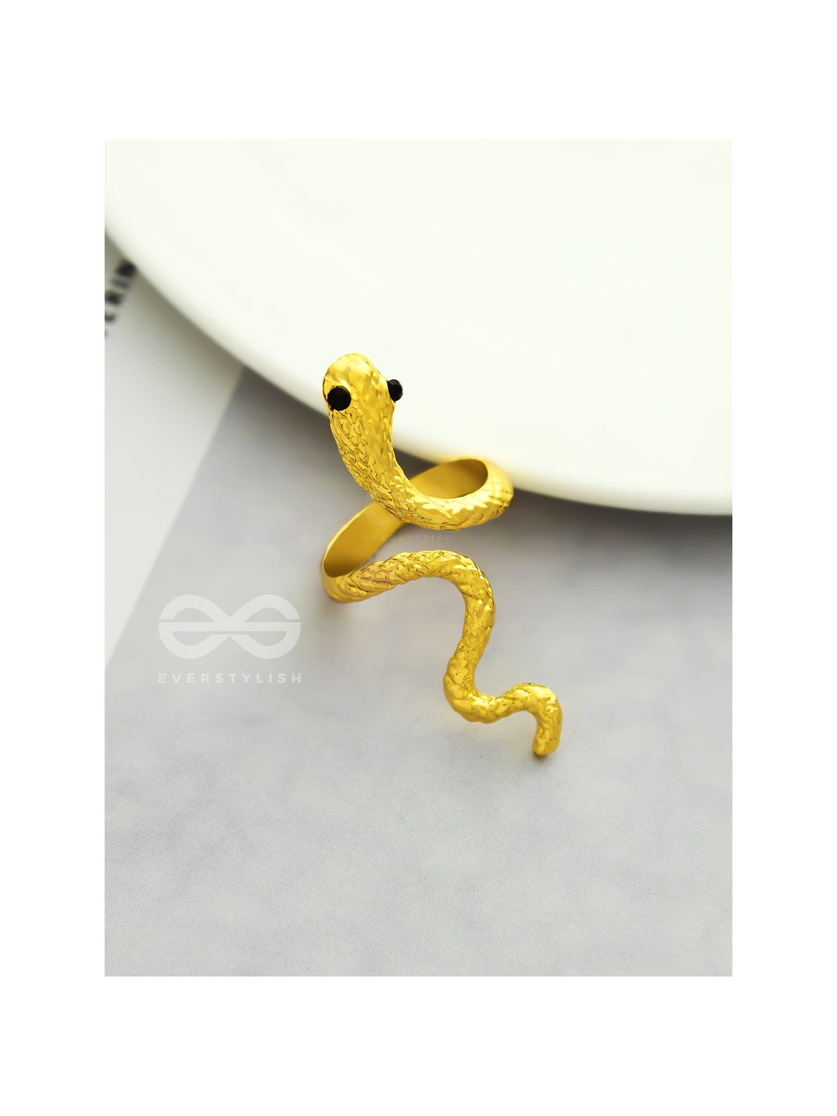 The Golden Serpent - Adjustable ring