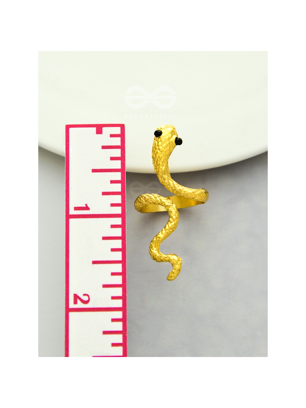 The Golden Serpent - Adjustable ring