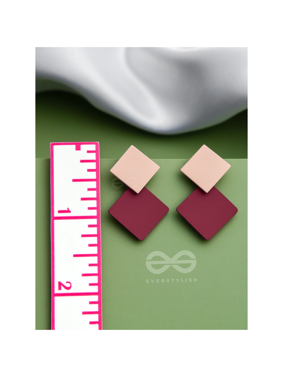 Colourblock Geometric Glam - Statement Dangler Earrings