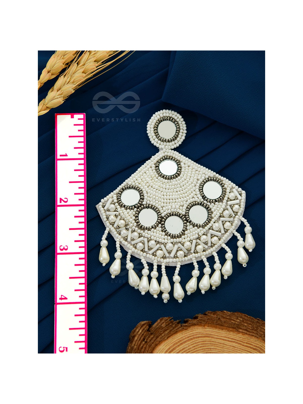 The Beaded Artistry - Statement Embroidered Earrings