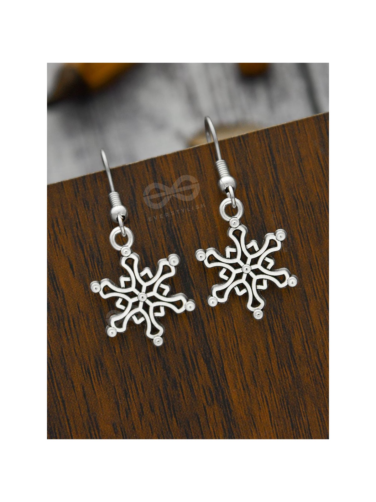 The Snazzy Snowflakes - Tiny Trinket Earrings
