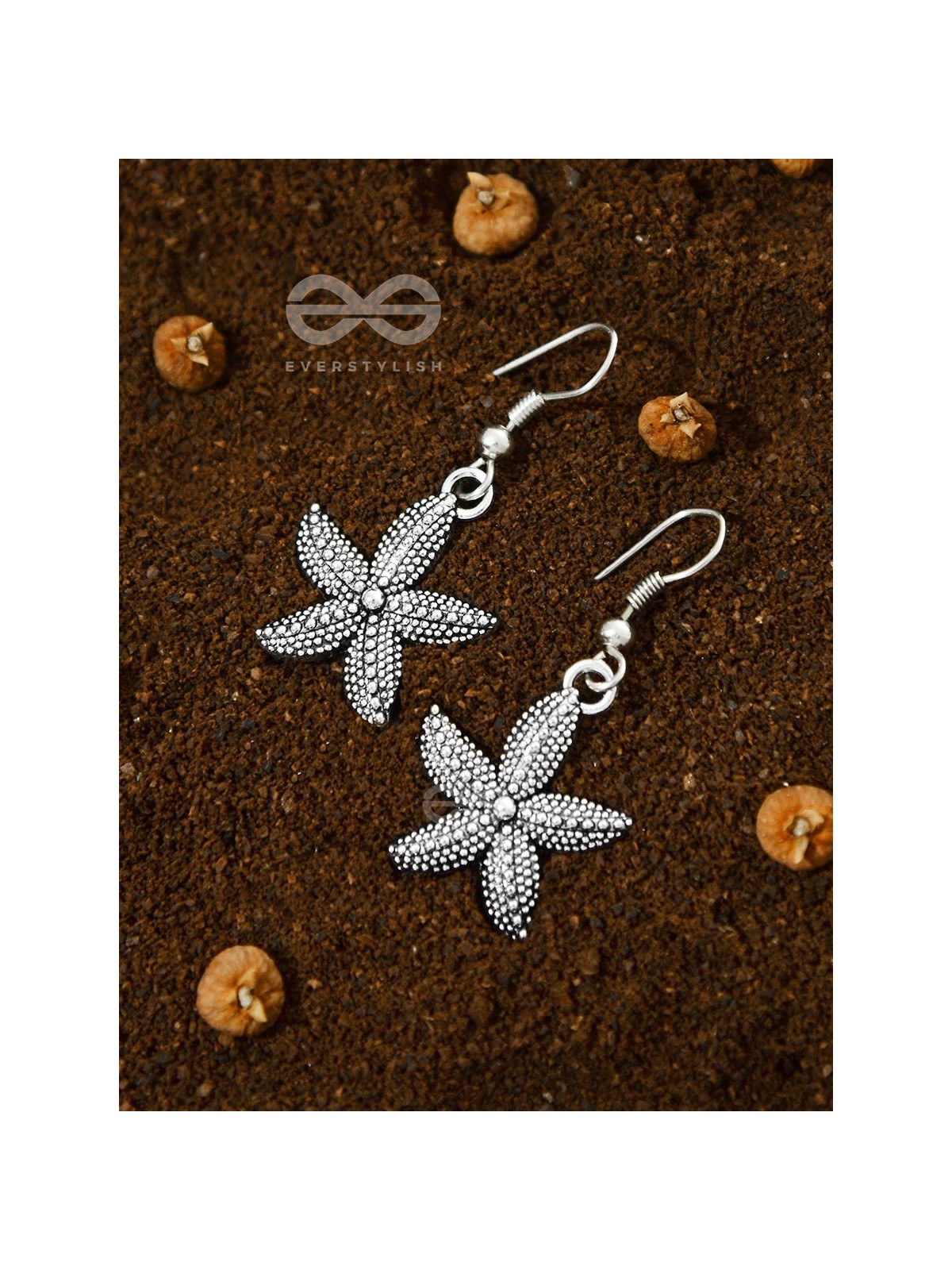 The Scintillating Starfish Oxidised Earrings