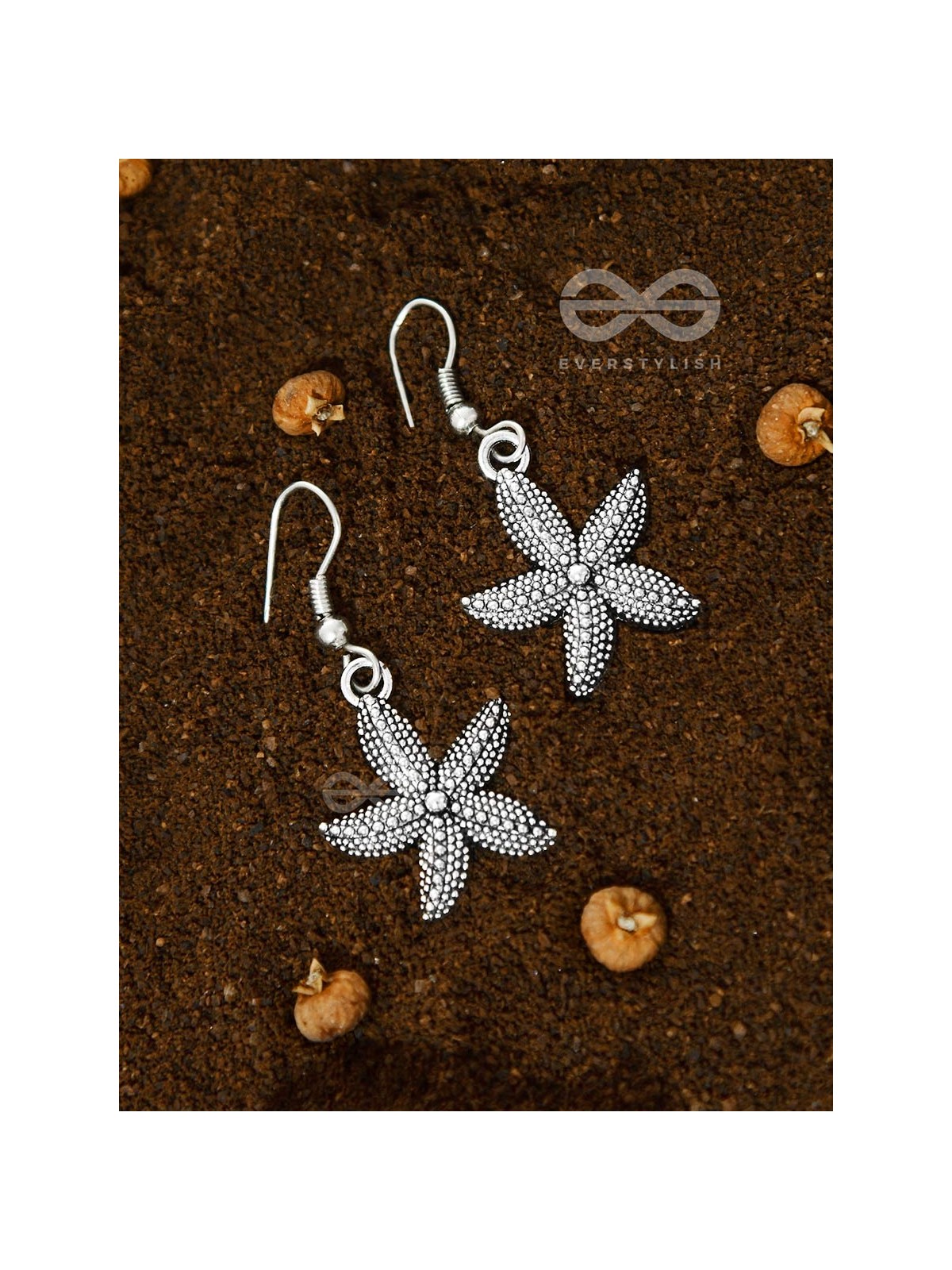 The Scintillating Starfish Oxidised Earrings