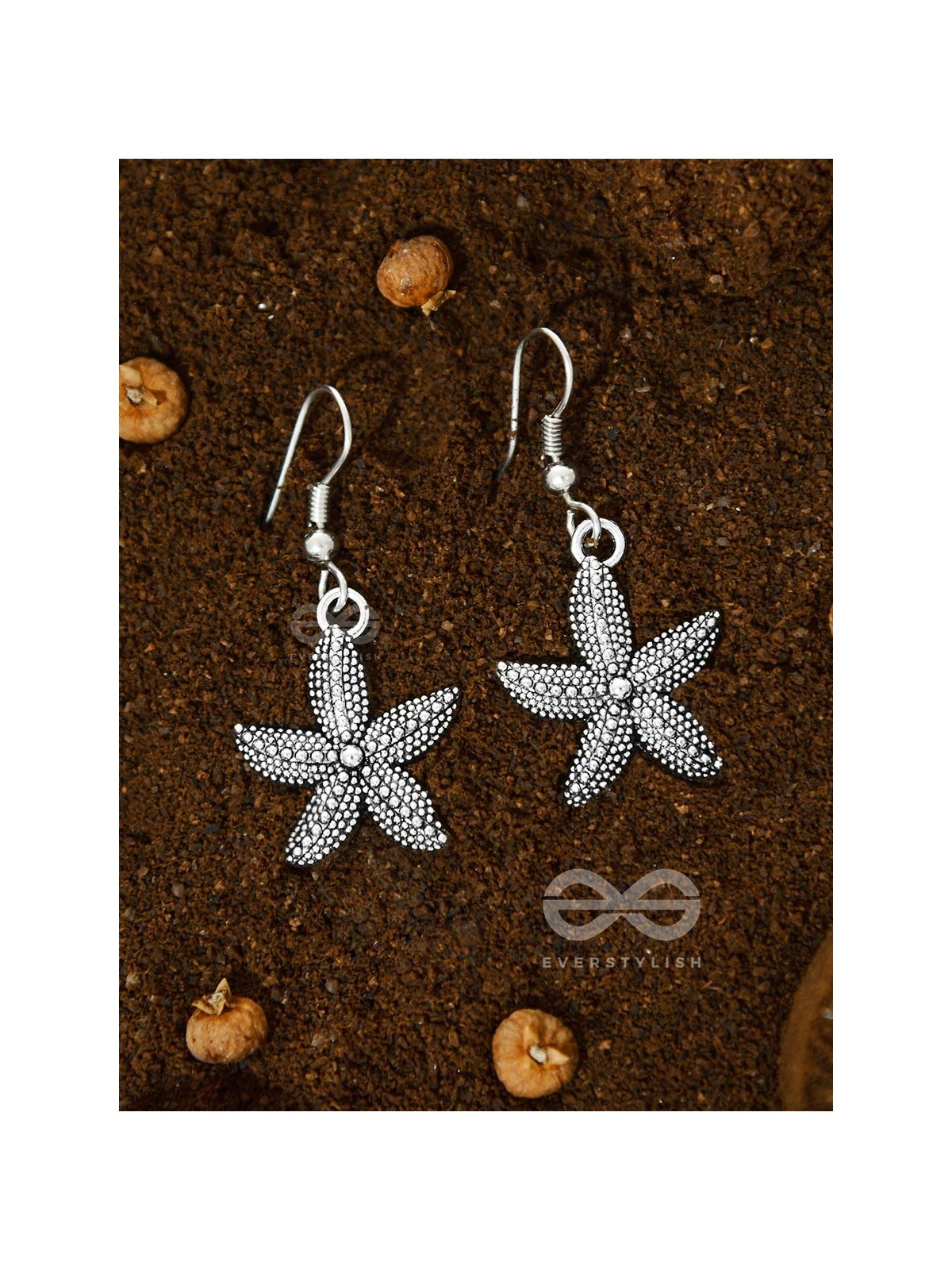 The Scintillating Starfish Oxidised Earrings