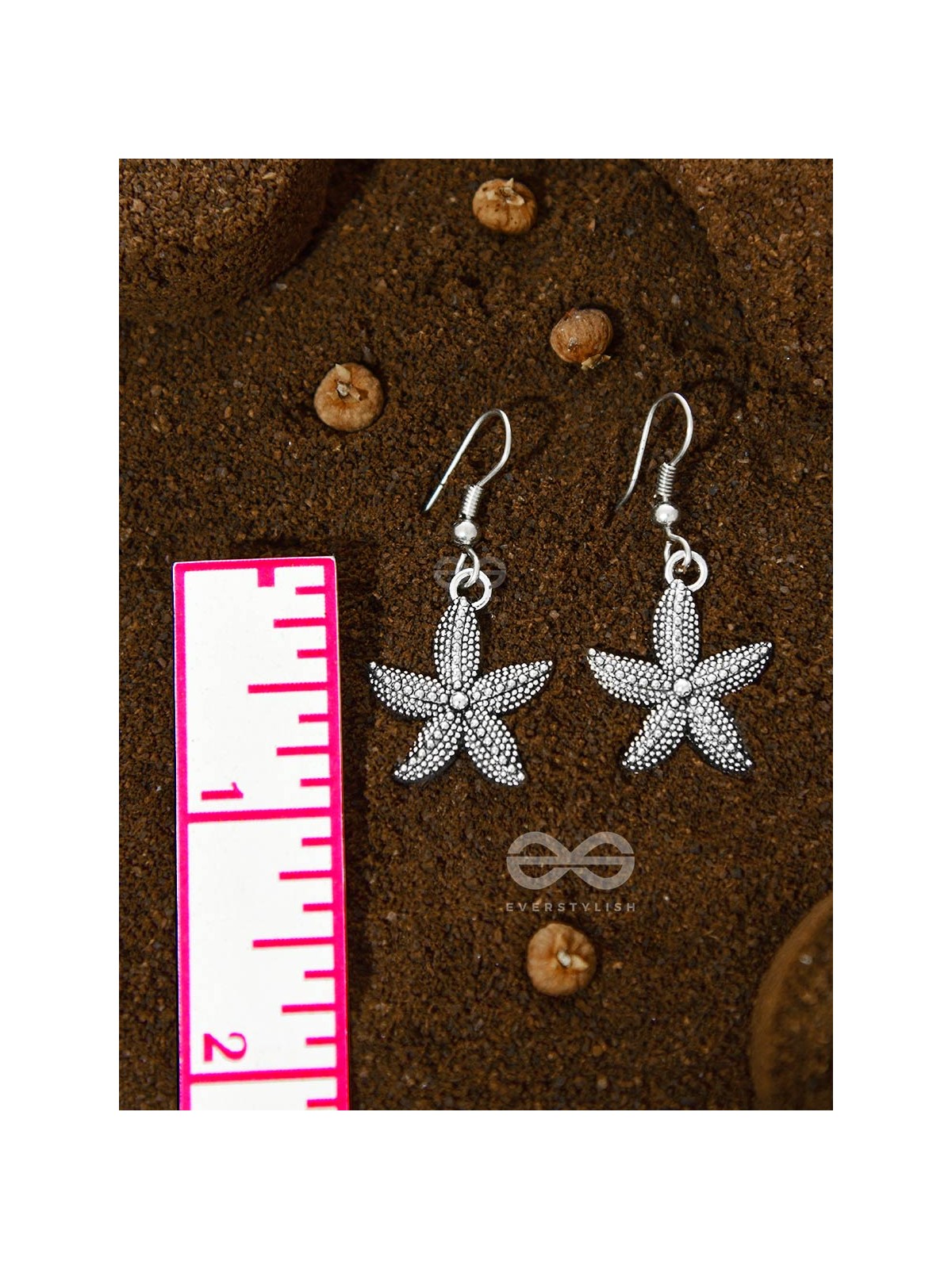 The Scintillating Starfish Oxidised Earrings