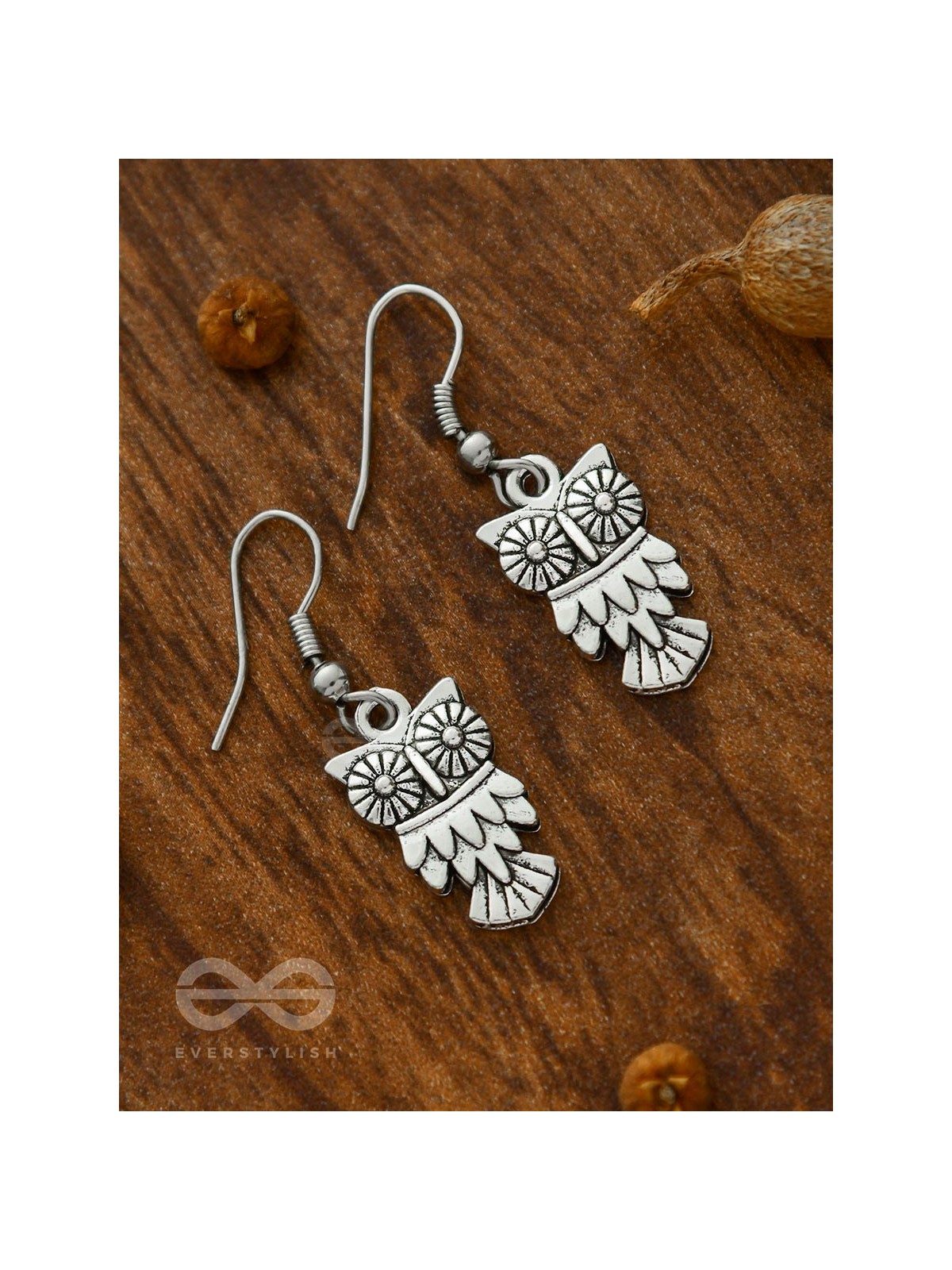 The Woke Owls - Silver Dangling Earrings