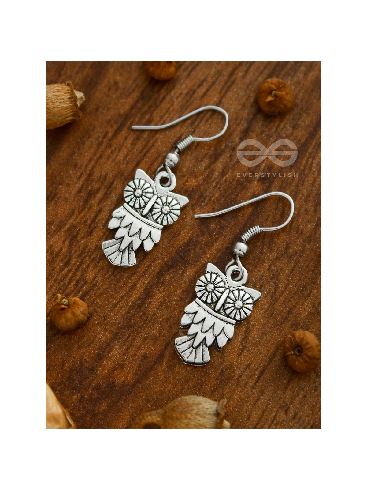 The Woke Owls - Silver Dangling Earrings