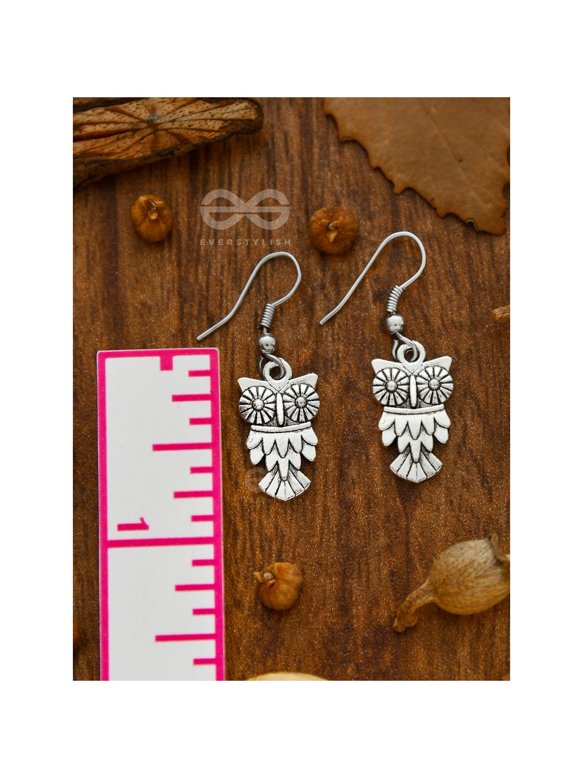 The Woke Owls - Silver Dangling Earrings