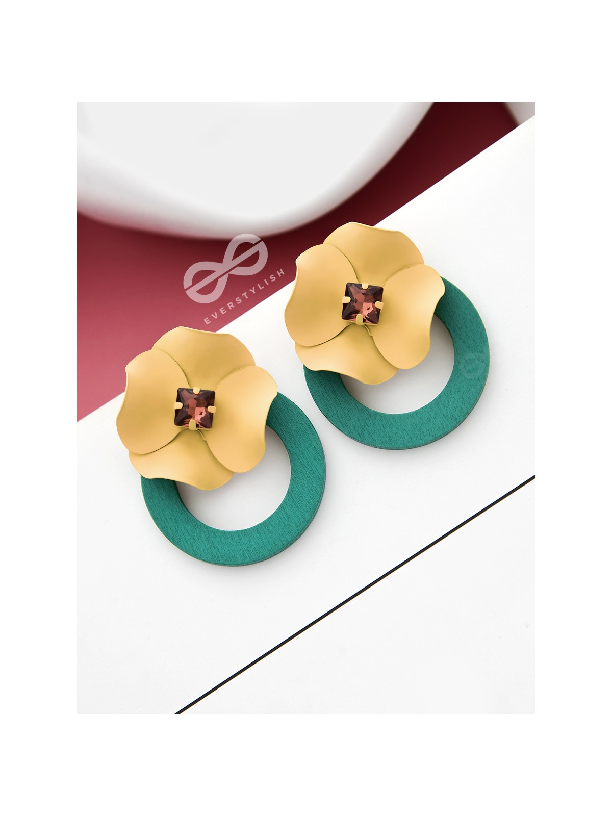 THE FLORAL MESMERISERS - STATEMENT EAR JACKETS (Mellow)