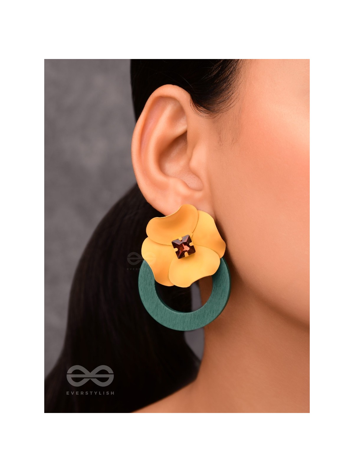 THE FLORAL MESMERISERS - STATEMENT EAR JACKETS (Mellow)