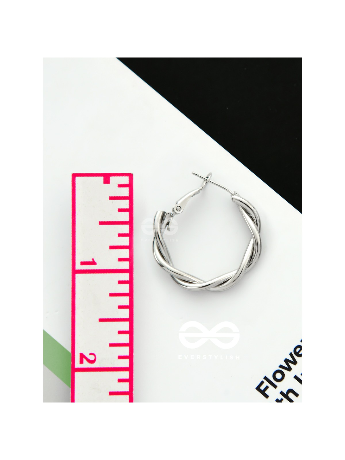 The Intertwined Elegance - Silver Statement Hoops