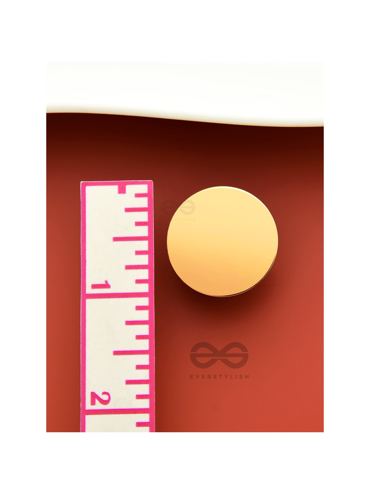 Mirror Reflection - Casual Golden Studs